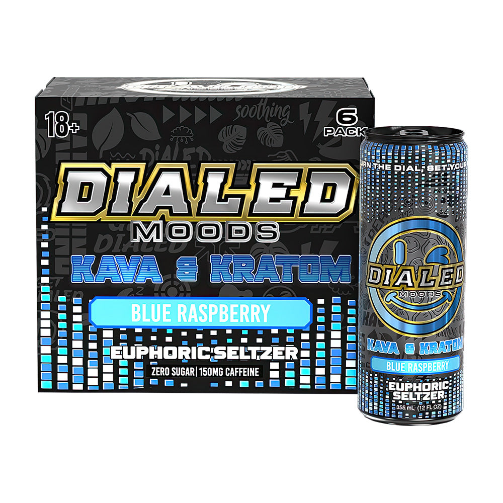 Dialed Moods Kratom Kava Seltzer 12 Pack