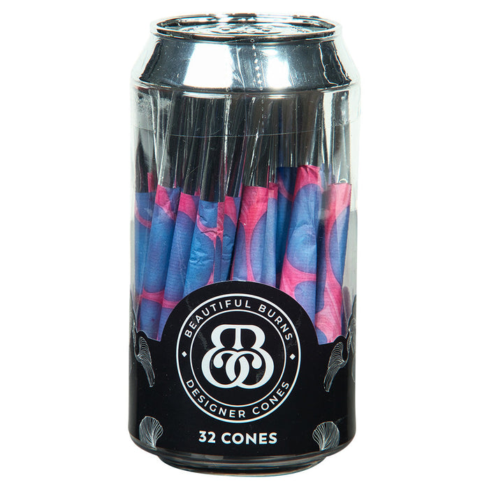 Beautiful Burns Cones 32ct Jar - Silver Bubblegum Lava Lamp