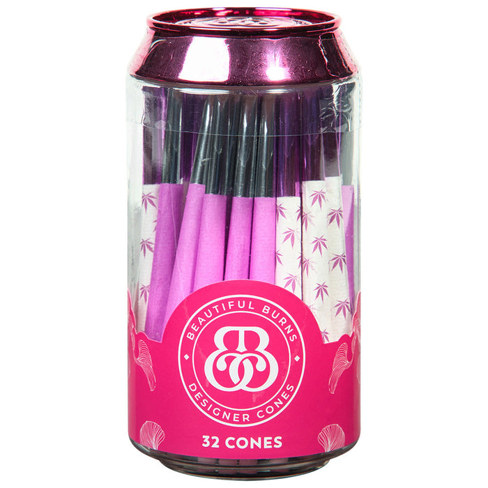 Beautiful Burns Cones 32ct Jar - Pink Cotton Candy Combo