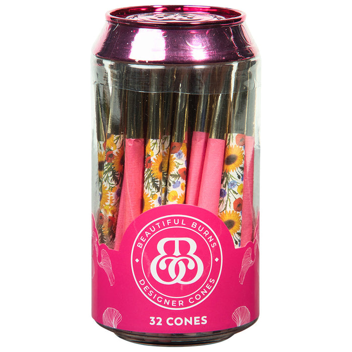 Beautiful Burns Cones 32ct Jar - Pink Picnic Puff