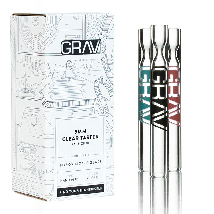 Grav 9MM Clear Taster 10pk