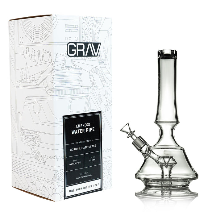 Grav Empress Water Pipe Clear