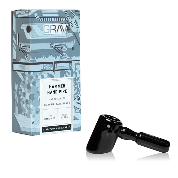 Grav Hammer Hand Pipe Black