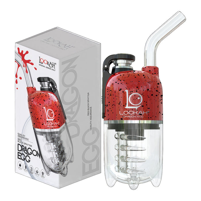 Lookah Dragon Egg Spatter Red Black