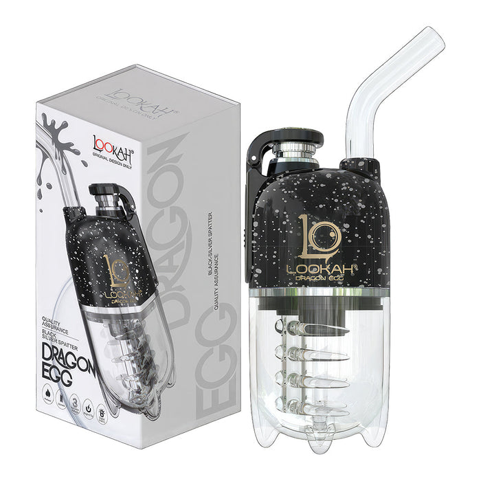 Lookah Dragon Egg Spatter Black Silver