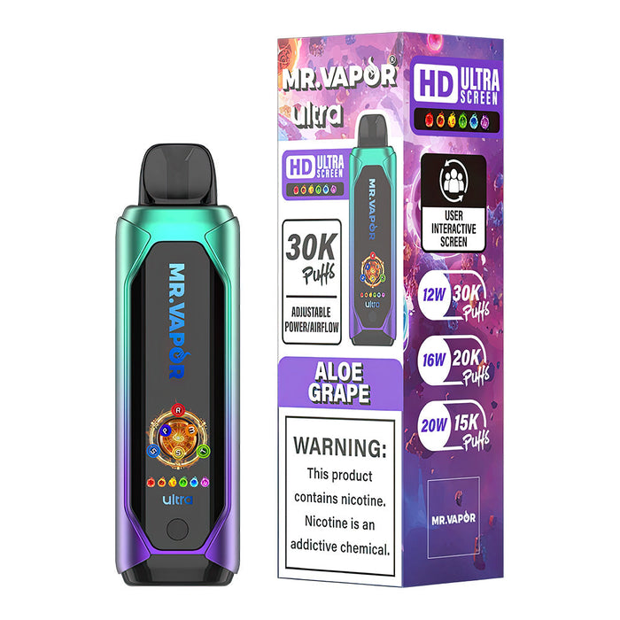 Mr.Vapor Ultra Aloe Grape Disposable 6ct