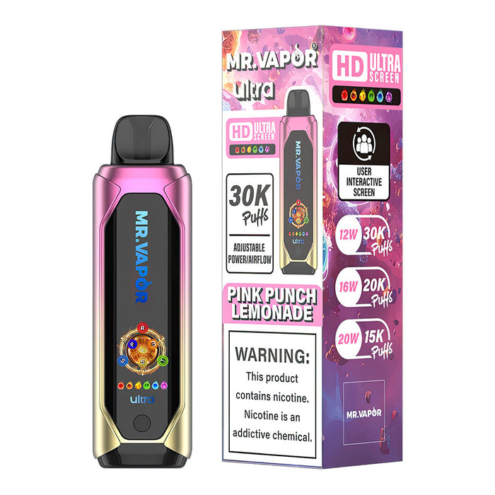 Mr.Vapor Ultra Pink Punch Lemonade Disposable 6ct