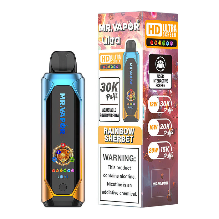 Mr.Vapor Ultra Rainbow Sherbert Disposable 6ct