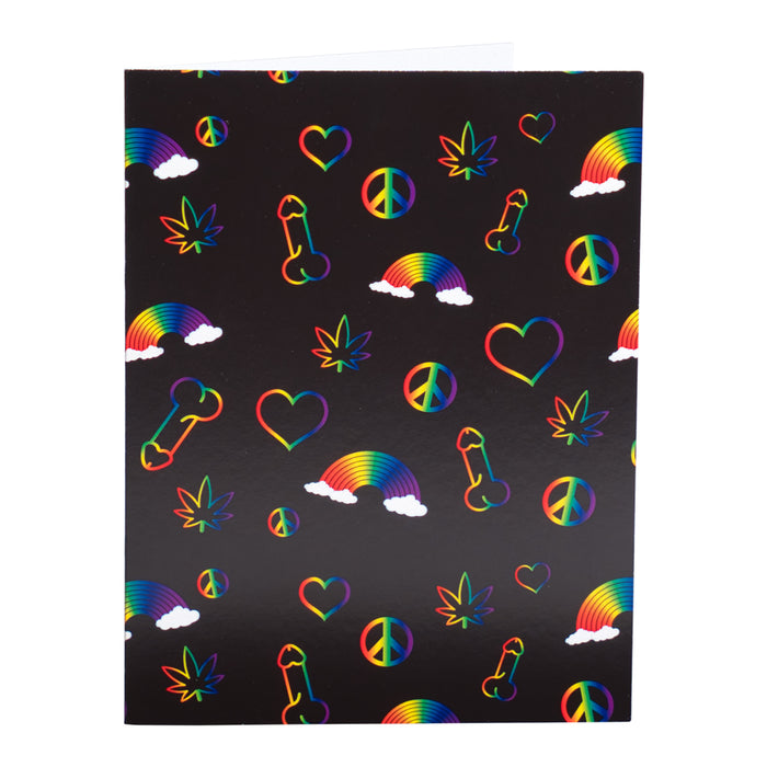 Naughty Kards Rainbow Print 5pk