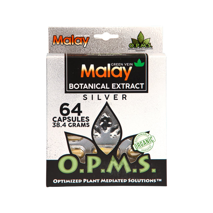 OPMS Silver Caps 38.4g/64ct Green Vein Malay