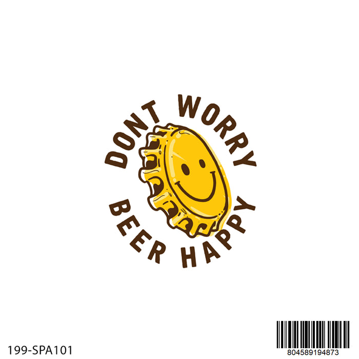 Stickermania Don't Worry Beer Happy 5-3pks