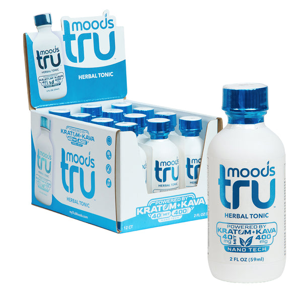 Tru Moods Shots Blue Kratom + Kava- 2oz Box of 12