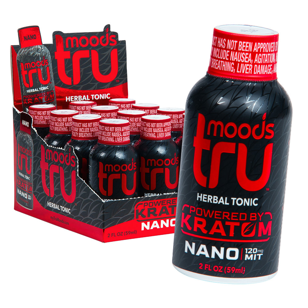 Tru Moods Shots Red Nano Kratom Shot - 2oz Box of 12