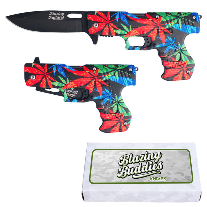 Blazing Buddies Knife Gun RBG Leaves